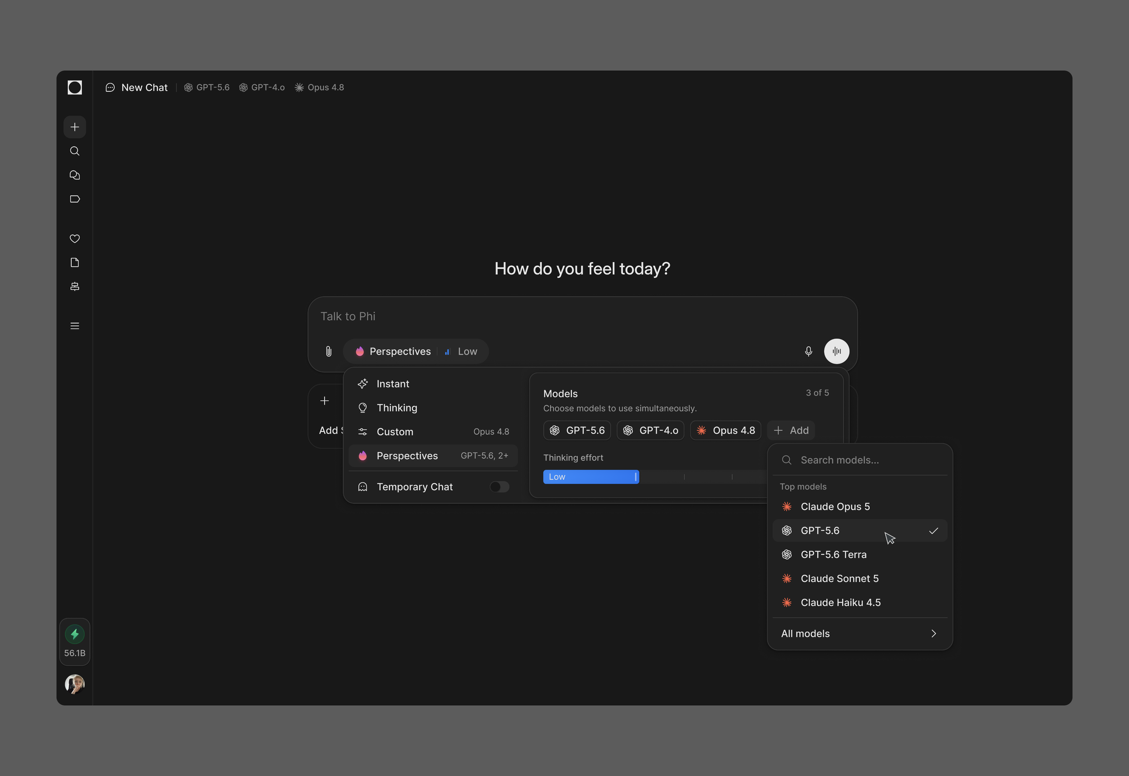 Phi Health AI web screen