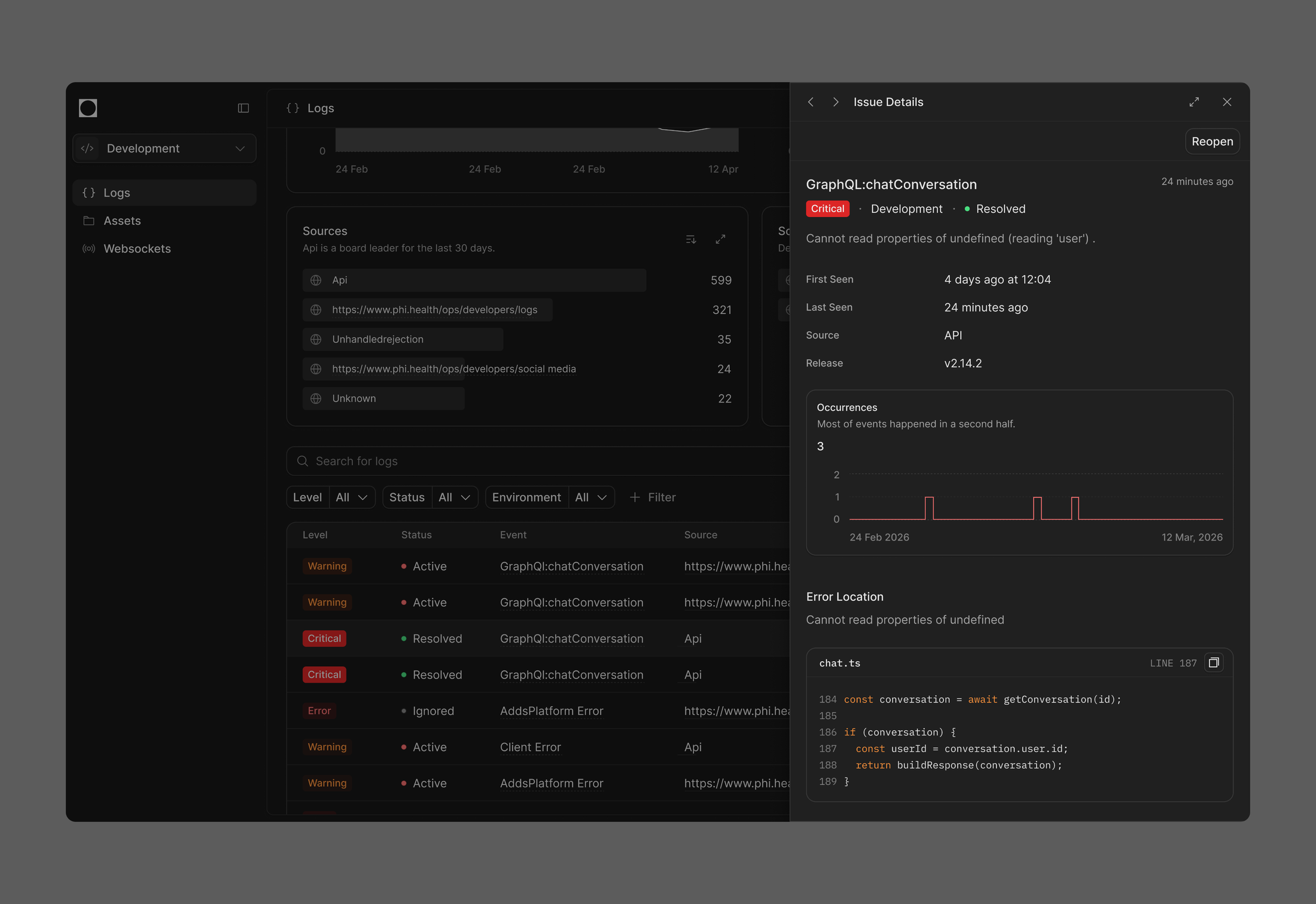 Phi Health AI web screen