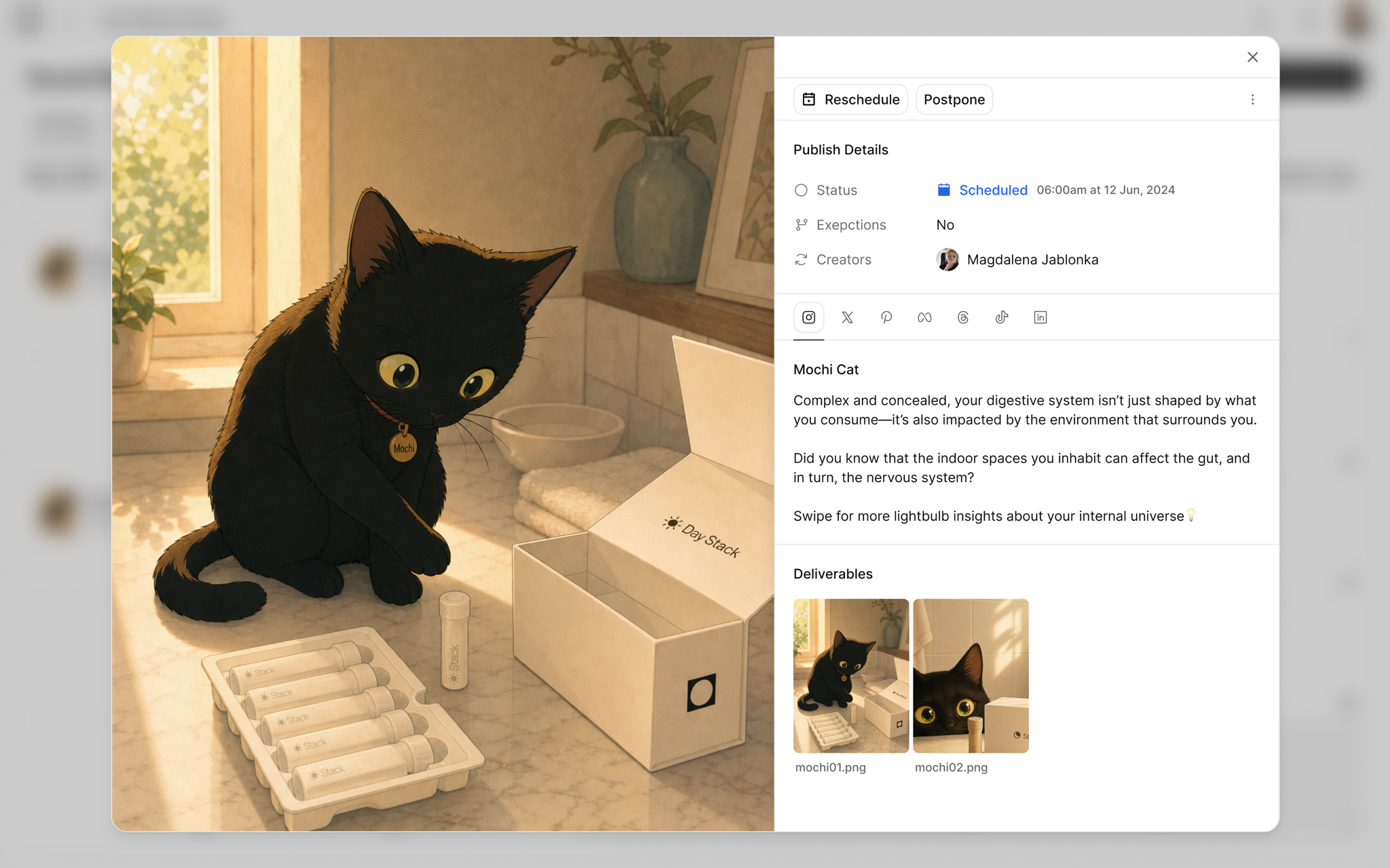 Product design screen